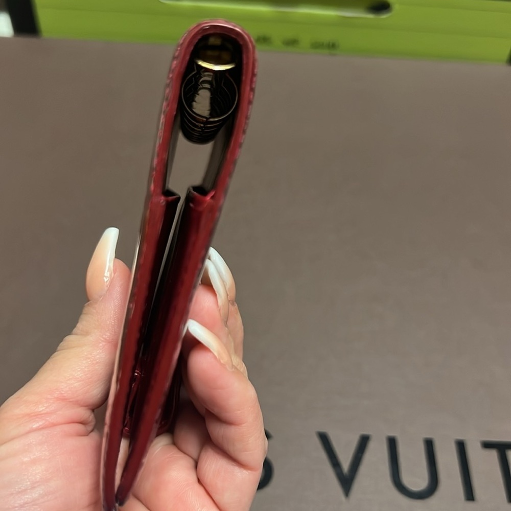 Louis Vuitton monogram Vernis red agenda/ passport/ CC. holders whit box - Picture 6 of 17
